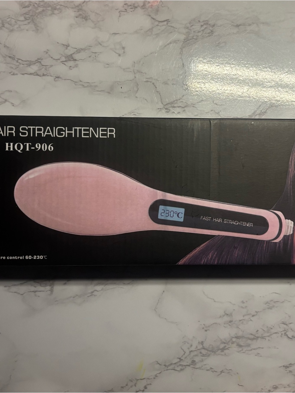 (White) Fast Hair Straightener - Digital Temperature Control